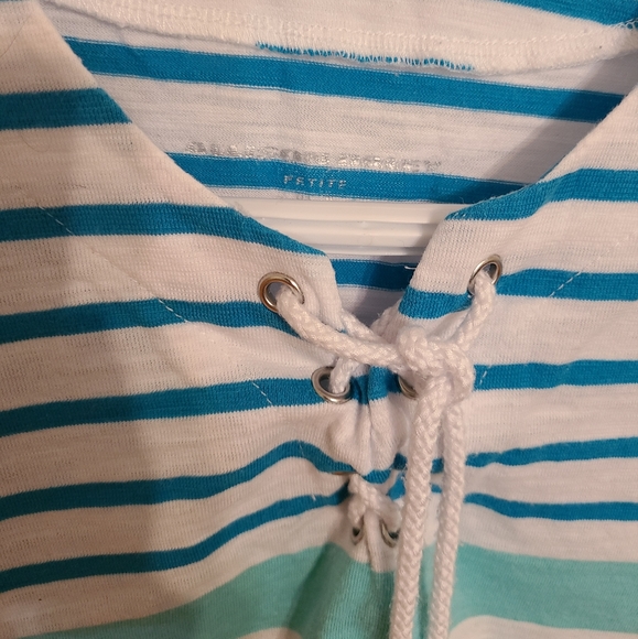 🌟4/$15 Allison Daley Striped T-Shirt Size Small Petite - Picture 3 of 5